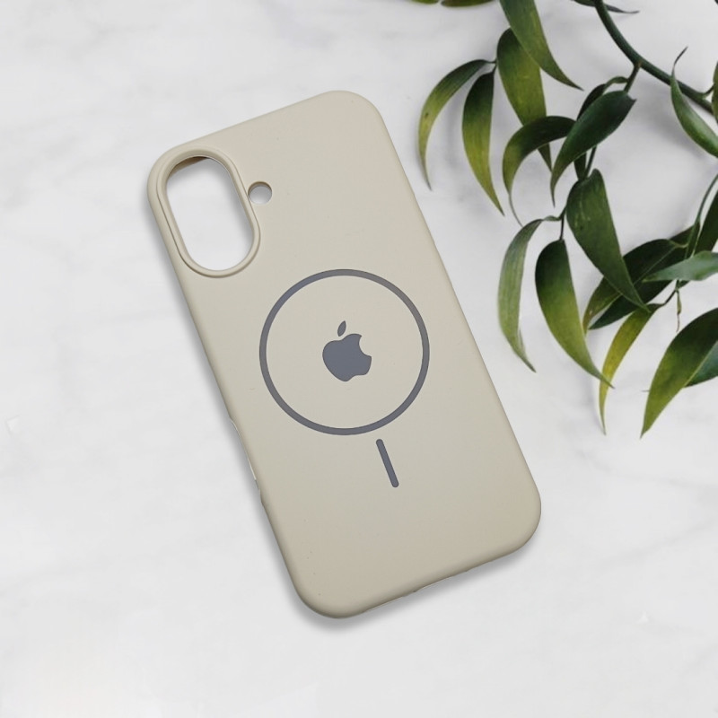 قاب سیلیکونی اورجینال طرح مگ سیف iPhone 16