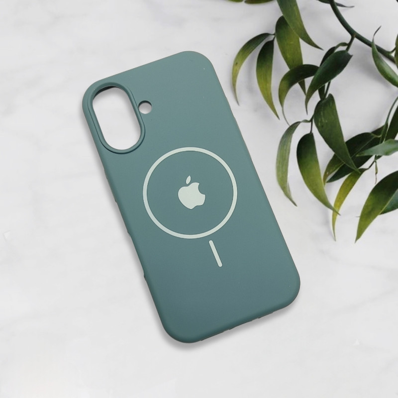 قاب سیلیکونی اورجینال طرح مگ سیف iPhone 16