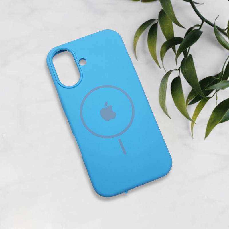 قاب سیلیکونی اورجینال طرح مگ سیف iPhone 16