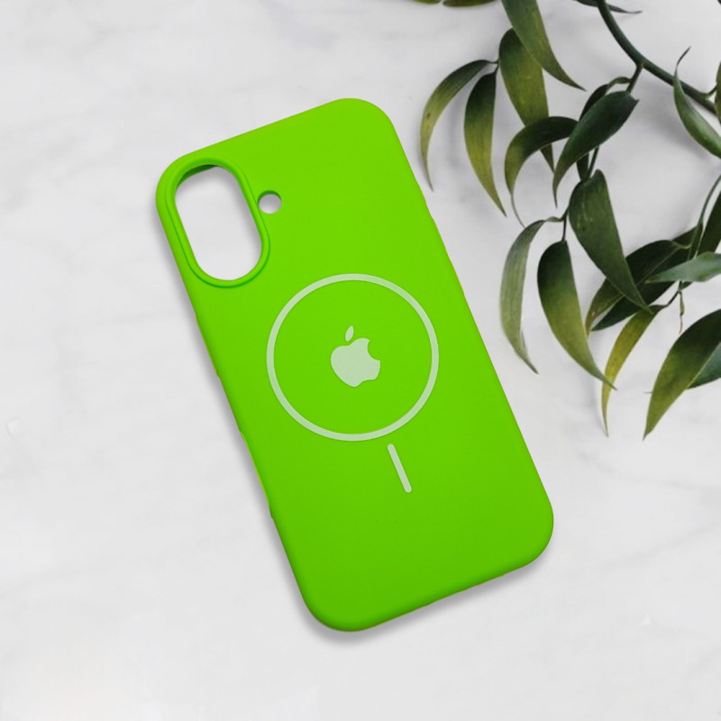 قاب سیلیکونی اورجینال طرح مگ سیف iPhone 16