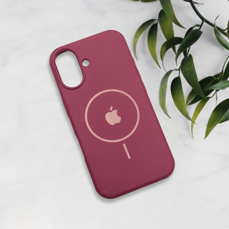 قاب سیلیکونی اورجینال طرح مگ سیف iPhone 16