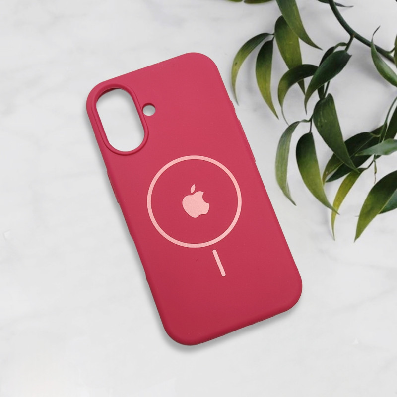 قاب سیلیکونی اورجینال طرح مگ سیف iPhone 16