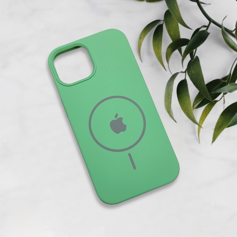 قاب سیلیکونی اورجینال طرح مگ سیف iPhone 15