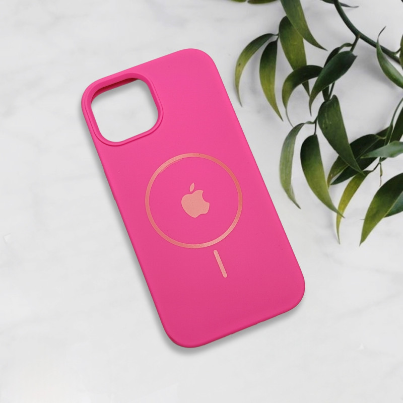 قاب سیلیکونی اورجینال طرح مگ سیف iPhone 15