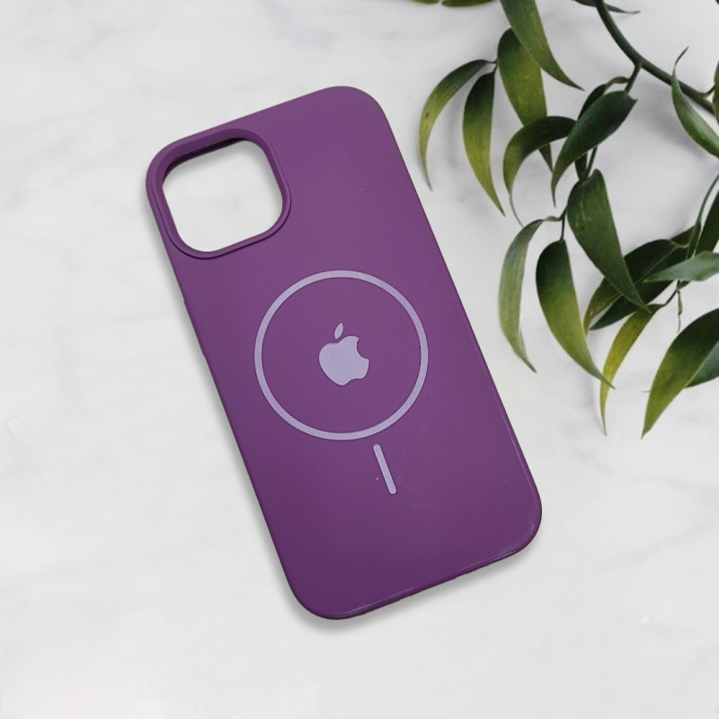 قاب سیلیکونی اورجینال طرح مگ سیف iPhone 15