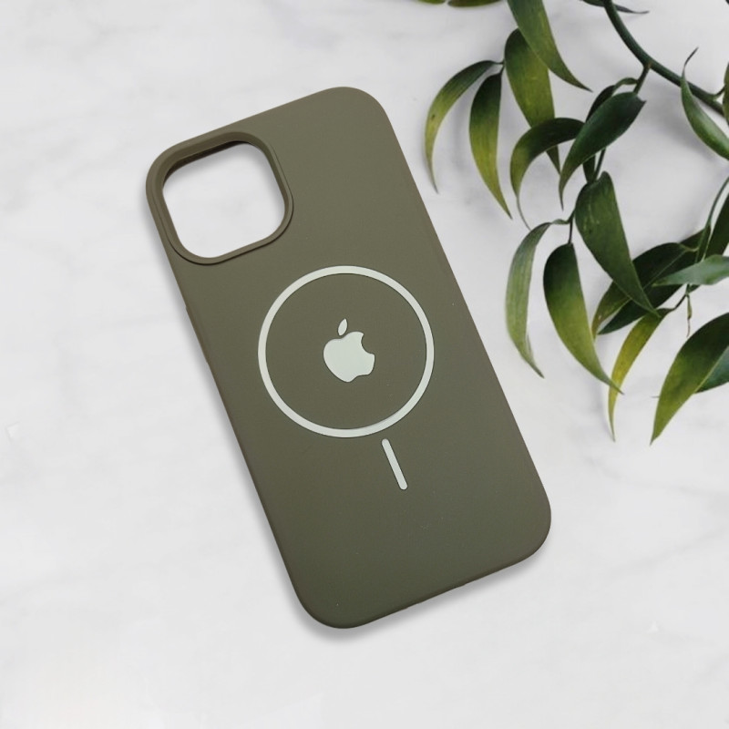 قاب سیلیکونی اورجینال طرح مگ سیف iPhone 15