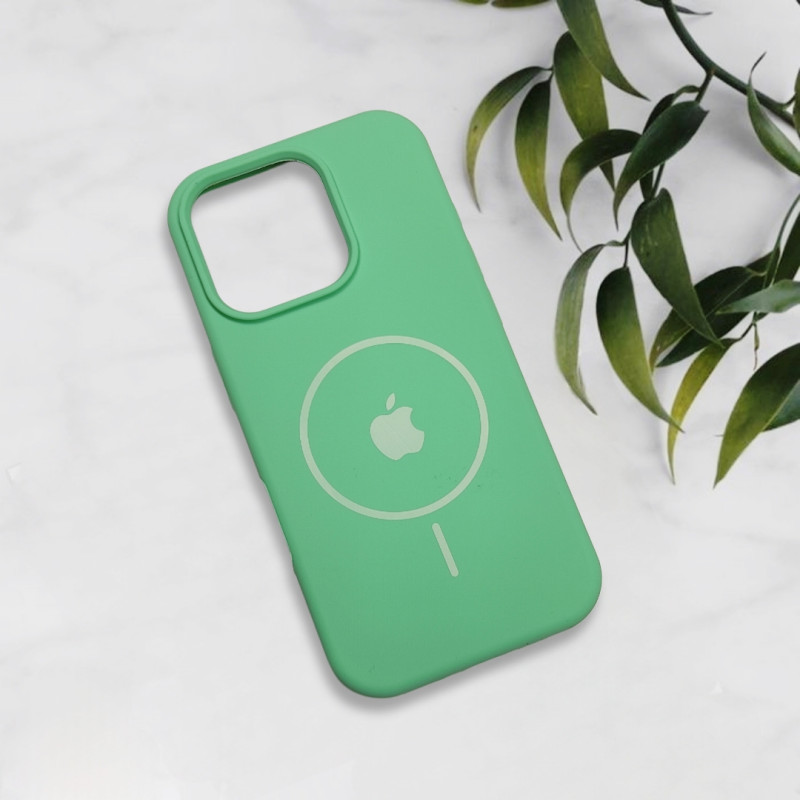 قاب سیلیکونی اورجینال طرح مگ سیف iPhone 16 Pro