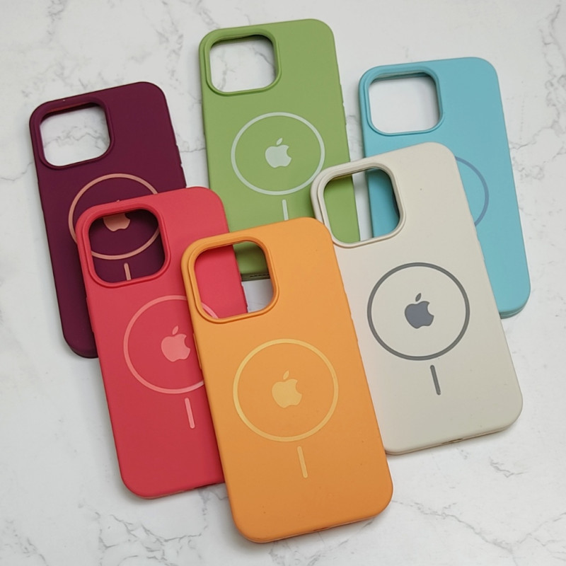 قاب سیلیکونی اورجینال طرح مگ سیف iPhone 13 Pro