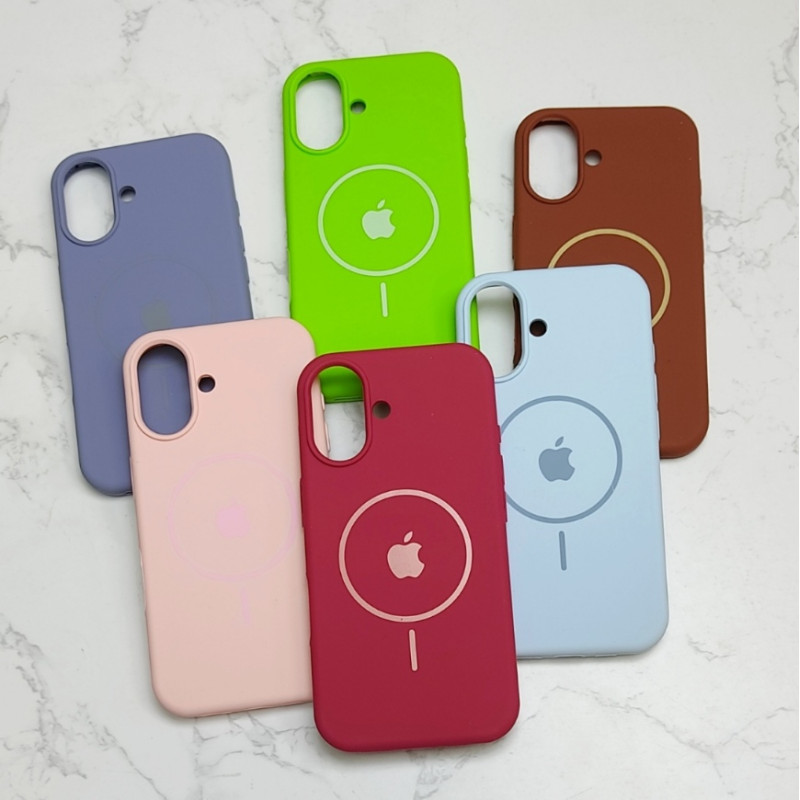 قاب سیلیکونی اورجینال طرح مگ سیف iPhone 16