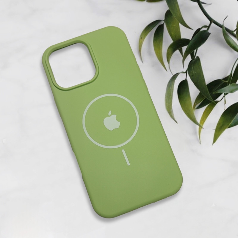 قاب سیلیکونی اورجینال طرح مگ سیف iPhone 16 Pro Max