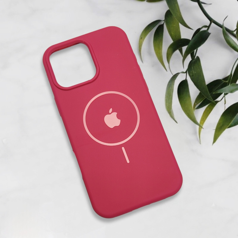 قاب سیلیکونی اورجینال طرح مگ سیف iPhone 16 Pro Max