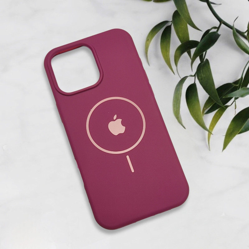 قاب سیلیکونی اورجینال طرح مگ سیف iPhone 16 Pro Max