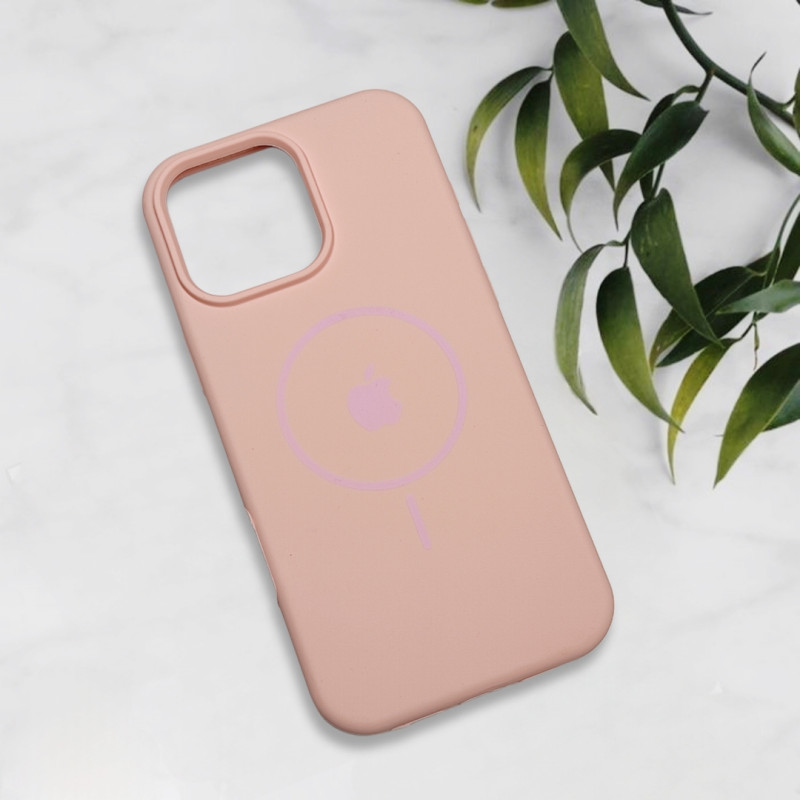 قاب سیلیکونی اورجینال طرح مگ سیف iPhone 16 Pro Max