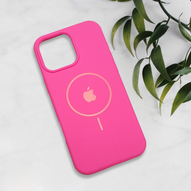 قاب سیلیکونی اورجینال طرح مگ سیف iPhone 16 Pro Max