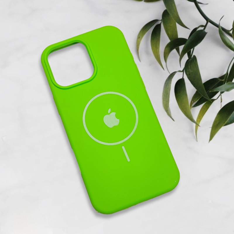 قاب سیلیکونی اورجینال طرح مگ سیف iPhone 16 Pro Max