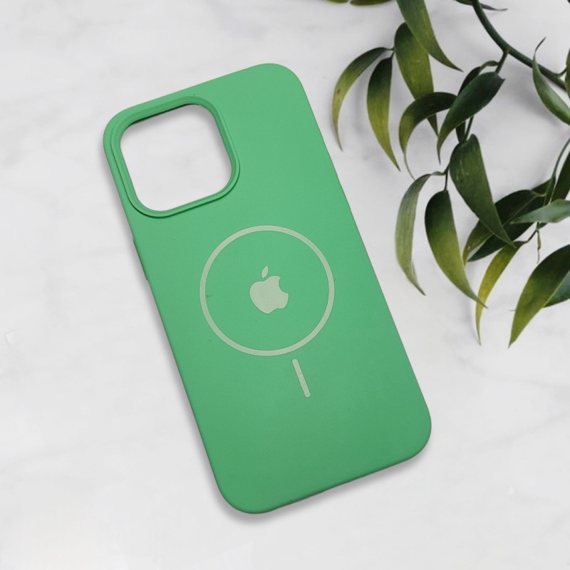 قاب سیلیکونی اورجینال طرح مگ سیف iPhone 15 Pro Max