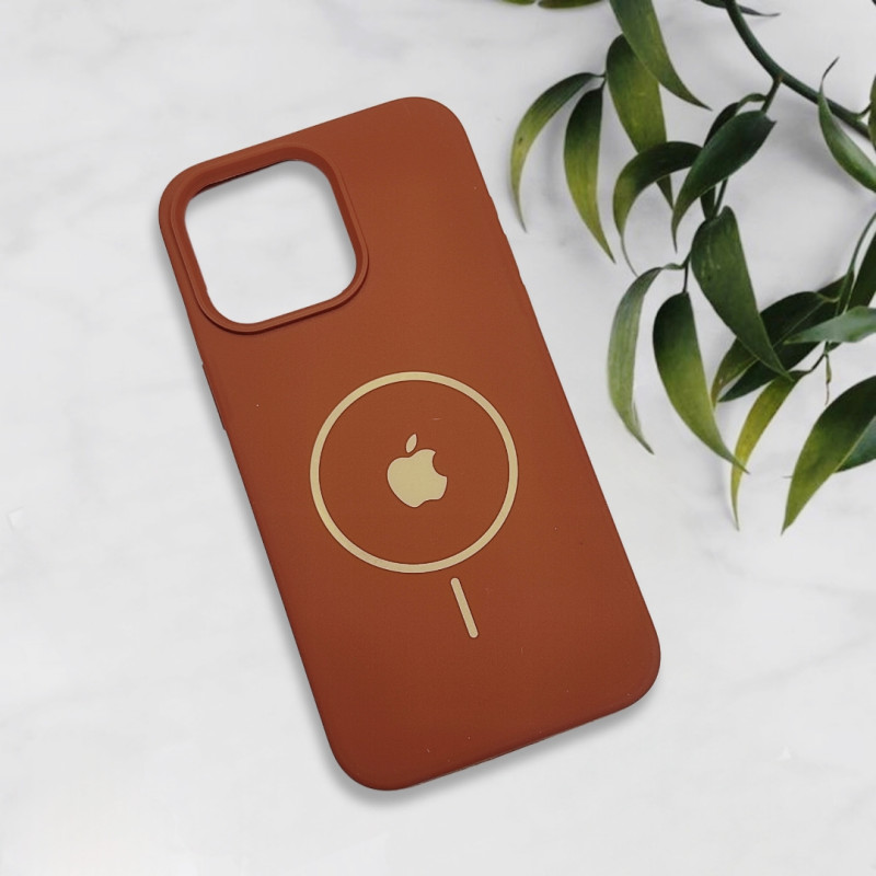 قاب سیلیکونی اورجینال طرح مگ سیف iPhone 15 Pro Max