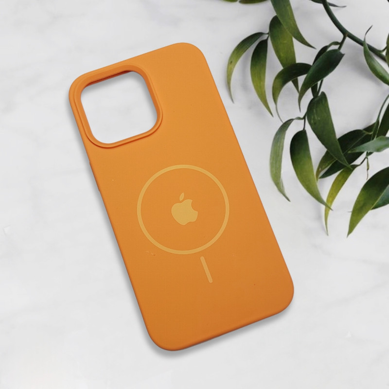 قاب سیلیکونی اورجینال طرح مگ سیف iPhone 15 Pro Max