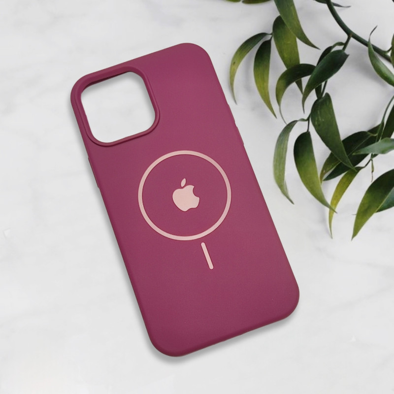 قاب سیلیکونی اورجینال طرح مگ سیف iPhone 13 Pro Max