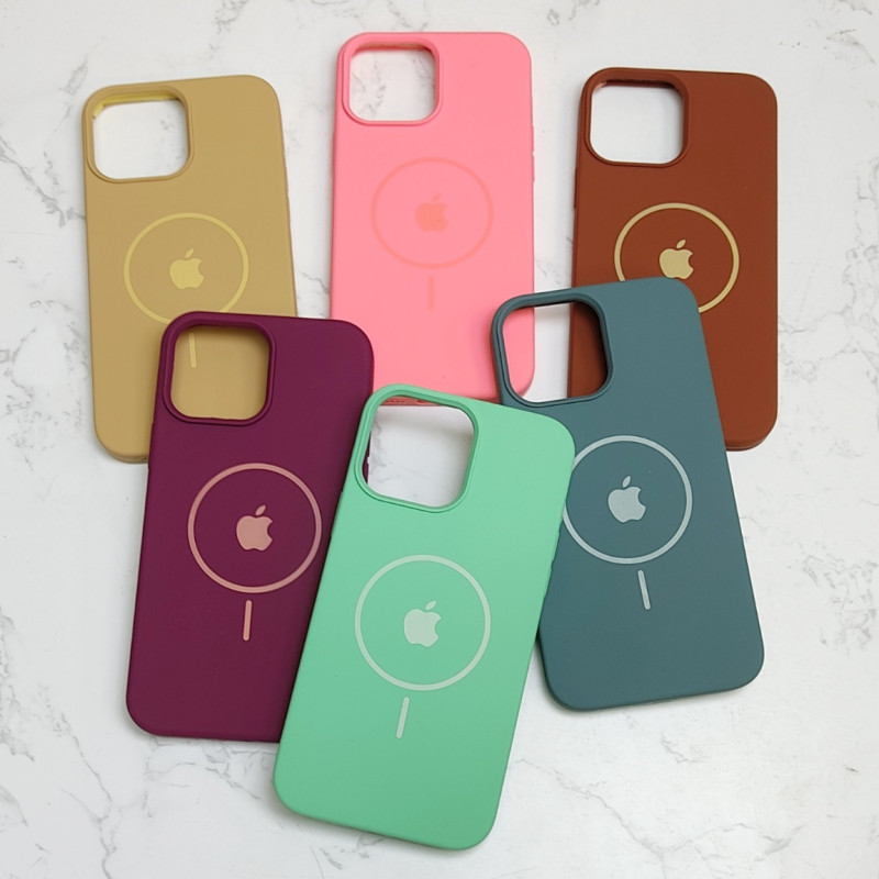 قاب سیلیکونی اورجینال طرح مگ سیف iPhone 13 Pro Max