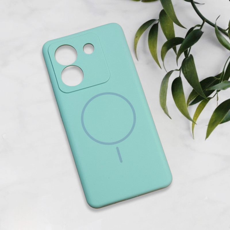 قاب سیلیکونی اورجینال طرح مگ سیف Xiaomi Poco M7 Pro