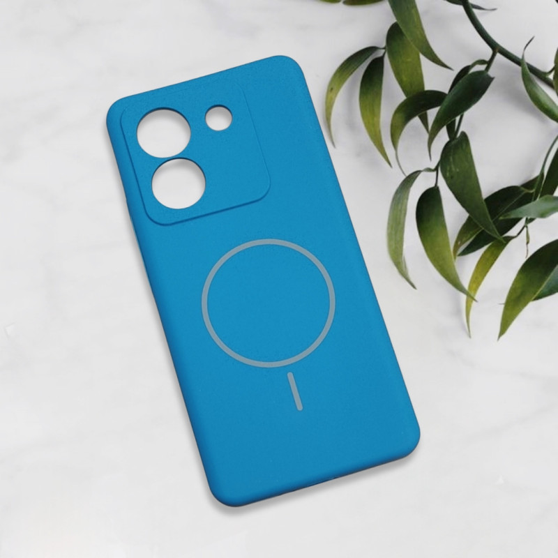 قاب سیلیکونی اورجینال طرح مگ سیف Xiaomi Poco M7 Pro