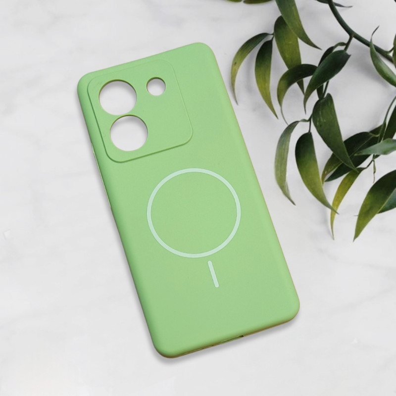 قاب سیلیکونی اورجینال طرح مگ سیف Xiaomi Poco M7 Pro