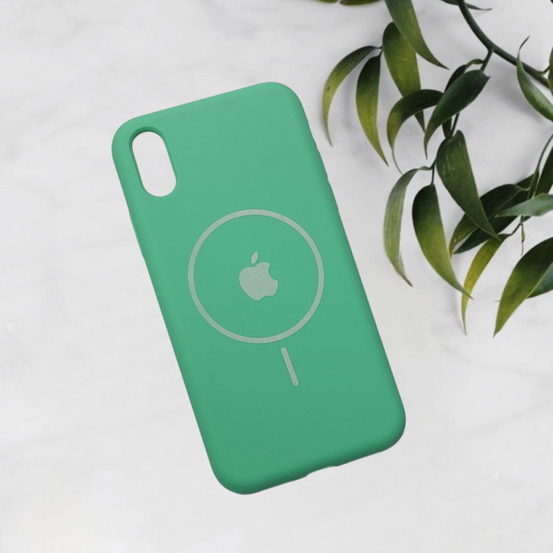 قاب سیلیکونی اورجینال طرح مگ سیف iPhone X / Xs