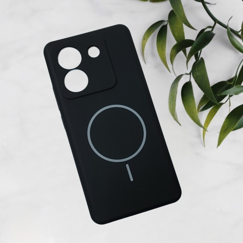 قاب سیلیکونی اورجینال طرح مگ سیف Xiaomi Poco M7 Pro