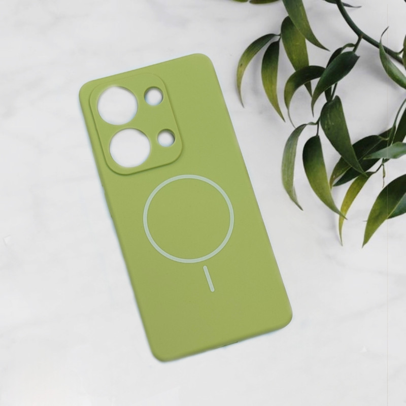 قاب سیلیکونی اورجینال طرح مگ سیف Xiaomi Redmi Note 13 Pro 4G