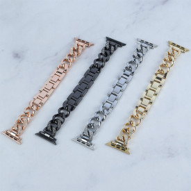 بند استیل طرح دار اپل واچ Guoi سایز 42-49 mm