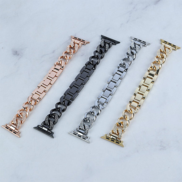 بند استیل طرح دار اپل واچ Guoi سایز 42-49 mm