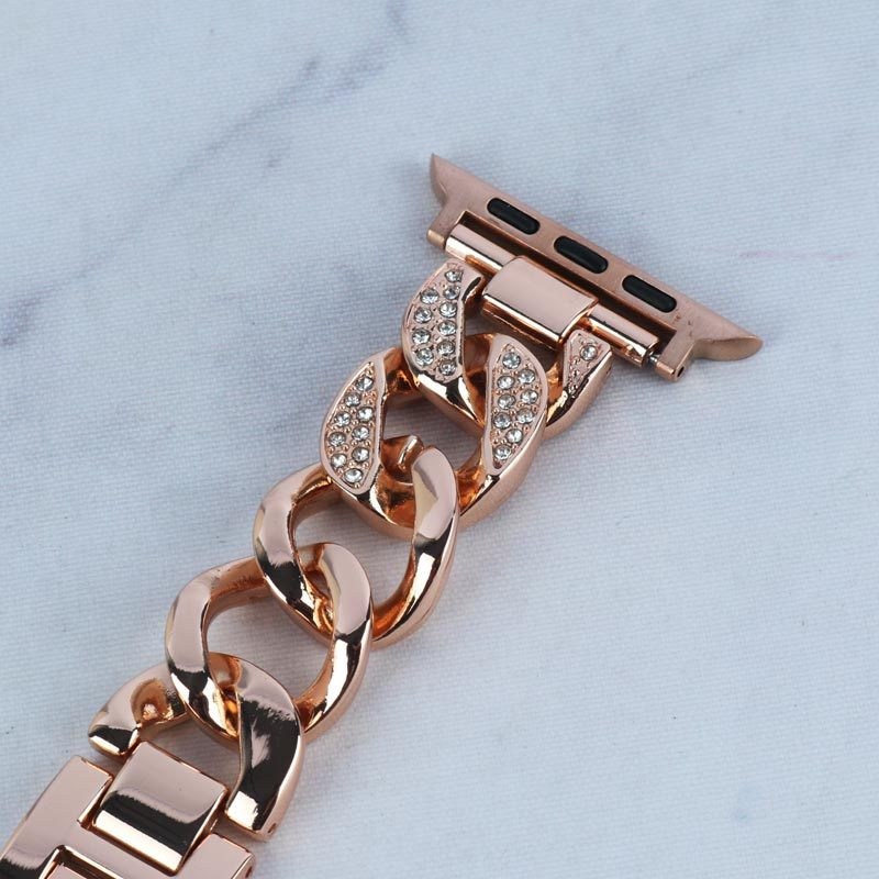 بند استیل طرح دار اپل واچ Guoi سایز 42-49 mm