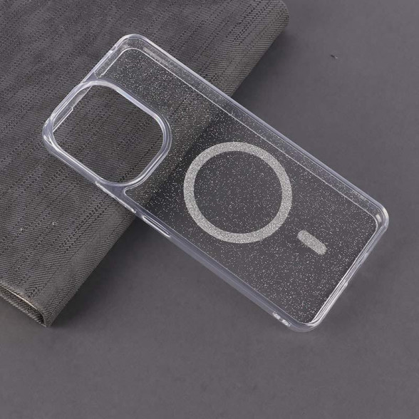 قاب شفاف اکلیلی Xiaomi Redmi 13C / Poco C65 طرح مگ سیف