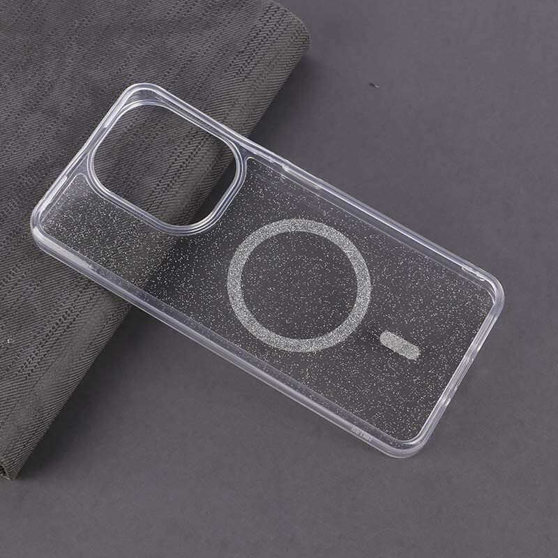 قاب شفاف اکلیلی Xiaomi Redmi 13C / Poco C65 طرح مگ سیف