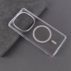 قاب شفاف اکلیلی Xiaomi Redmi Note 14 Pro 4G طرح مگ سیف