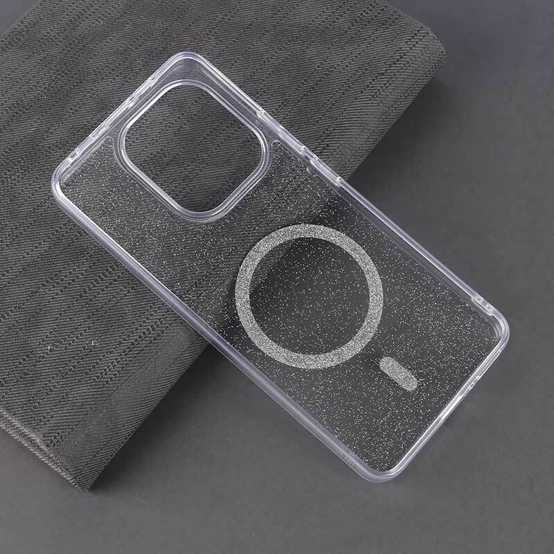 قاب شفاف اکلیلی Xiaomi Redmi Note 13 4G طرح مگ سیف