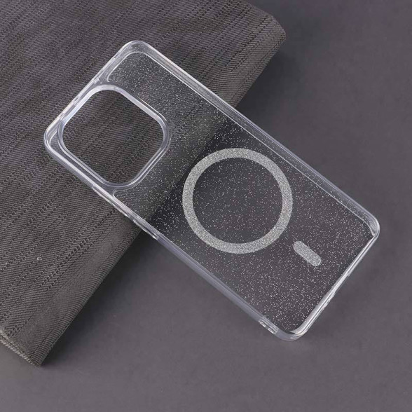 قاب شفاف اکلیلی Xiaomi Redmi Note 13 4G طرح مگ سیف