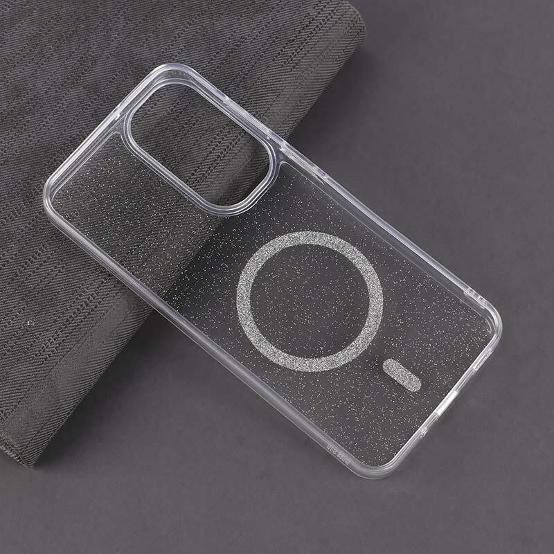 قاب شفاف اکلیلی Samsung A16 طرح مگ سیف