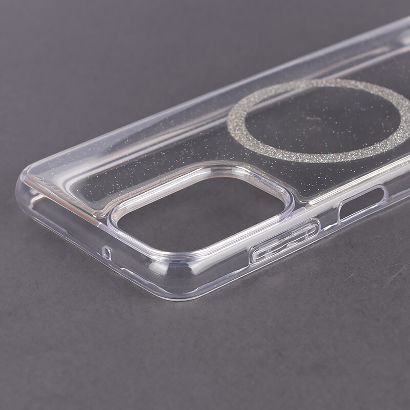 قاب شفاف اکلیلی Samsung A12 / M12 طرح مگ سیف