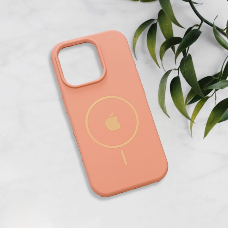 قاب سیلیکونی اورجینال طرح مگ سیف iPhone 16 Pro