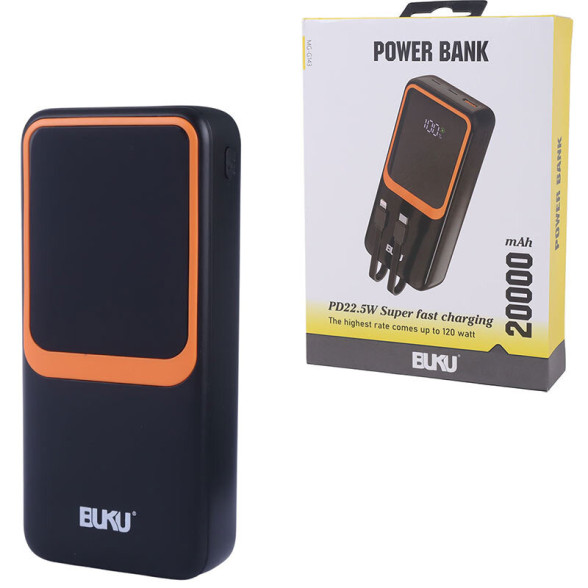 پاوربانک BUKU ظرفیت 20000 فست شارژ 22.5W مدل MG-G143 QC3