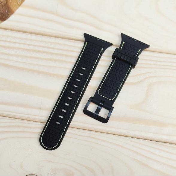 بند ساعت طرح سیلیکون دور دوخت سایز 38/40/41 mm