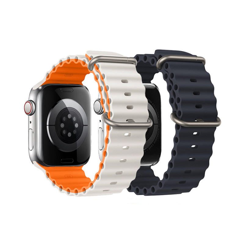 بند سیلیکون Ocean دو رنگ سایز 42-49 mm
