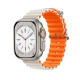 بند سیلیکون Ocean دو رنگ سایز 42-49 mm نارنجی طوسی