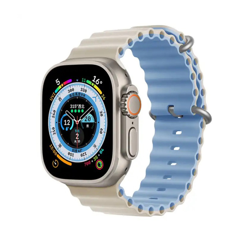 بند سیلیکون Ocean دو رنگ سایز 42-49 mm