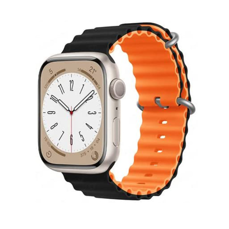 بند سیلیکون Ocean دو رنگ سایز 42-49 mm