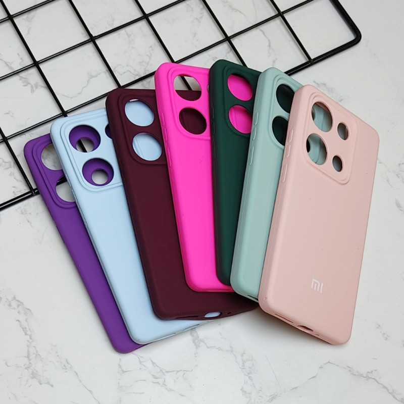 قاب سیلیکونی اورجینال محافظ لنزدار Xiaomi Redmi Note 14S