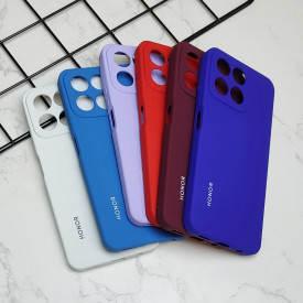 قاب سیلیکونی اورجینال محافظ لنزدار Honor X7c