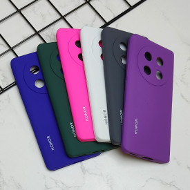 قاب سیلیکونی اورجینال محافظ لنزدار Honor X9c